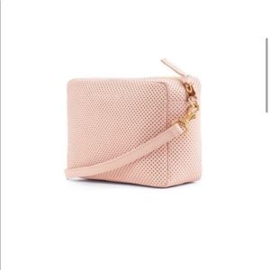 Clare V midi sac perforated ballet pink